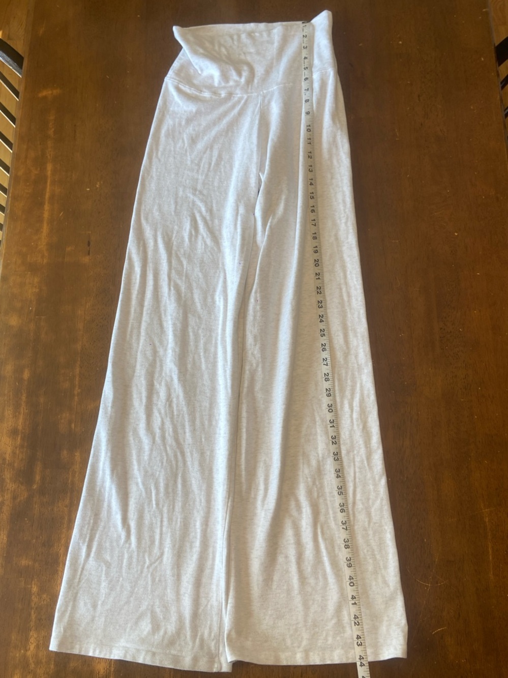 Brandy Melville Light Gray Fold-Over Waist joggers